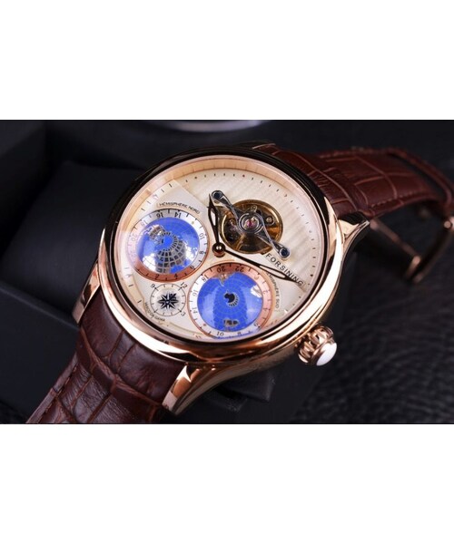 no brand（ノーブランド）の「Forsining トゥールビヨン 自動巻き 機械式腕時計 メンズ スケルトン（アナログ腕時計・メンズ・その他）」の11枚目の写真