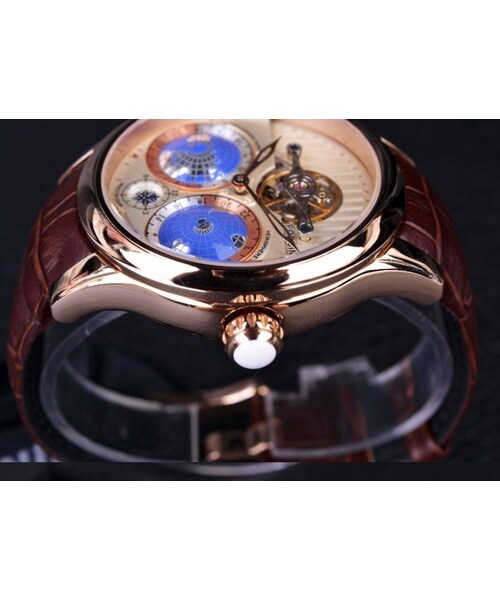 no brand（ノーブランド）の「Forsining トゥールビヨン 自動巻き 機械式腕時計 メンズ スケルトン（アナログ腕時計・メンズ・その他）」の9枚目の写真