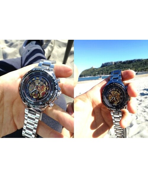 no brand（ノーブランド）の「T-WINNER 機械式腕時計 メンズ 自動巻 