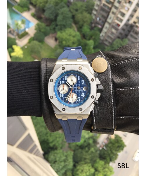 no brand（ノーブランド）の「DIDUN DESIGN クォーツ腕時計 クロノグラフ メンズ 日本製ムーブメント カラバリ7色（アナログ
