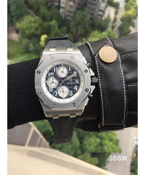 新品未使用 DIDUN DESIGN シルバー 高級感漂うブロンズ腕時計 - 腕時計