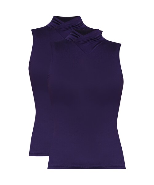 Zalia（ザリア）の「2-In-1 Sleeveless High Neck Inner（その他・Navy・XS/S/M/L/XL）」の5枚目の写真