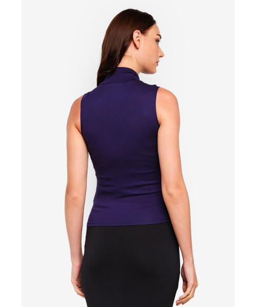 Zalia（ザリア）の「2-In-1 Sleeveless High Neck Inner（その他・Navy・XS/S/M/L/XL）」の2枚目の写真
