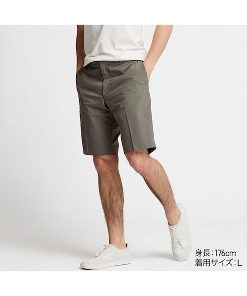 UNIQLO（ユニクロ）の「感動ショートパンツ（丈標準）（その他パンツ・メンズ・WHITE 00/NAVY 69/OLIVE 56/BEIGE 32・L/XXL/3XL/XL/4XL/S/XS/M）」の3枚目の写真