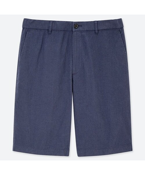 UNIQLO（ユニクロ）の「リネンブレンドショートパンツ（その他パンツ・メンズ・NAVY 69/BLUE 66/BROWN 35/OLIVE 56・3XL/XL/XXL/L/M/XS/4XL/S）」の4枚目の写真