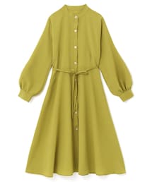 GRL | リボン付きフレアシャツワンピース(シャツワンピース)