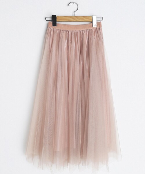 DHOLIC（ディーホリック）の「リバーシブルプリーツチュールスカート（スカート・レディース・ホワイト/グレー/ブラック/ピンク・FREE）」の4枚目の写真