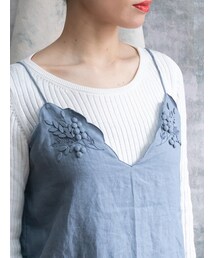 【レア】定価3.7万　TOWAVASE トワヴァース　刺繍　キャミソール　綿 000000297553_ZnAfjLq.jpg