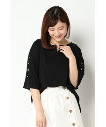 ikka | 袖ボタンプルオーバー(トップス)
