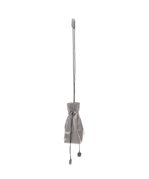 Re:EDIT(リエディ)の「ドローストリング巾着バッグ(バッグ・レディース・ブラック/ベージュ/グレー/イエロー/カーキ・フリーサイズ)」の3枚目の写真