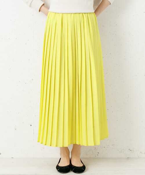 URBAN RESEARCH Sonny Label(アーバンリサーチサニーレーベル)の「プリーツロングスカート(スカート・レディース・オフ/ネイビー/イエロー・FREE)」の14枚目の写真