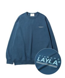 Diamond Layla | Layla everlasting love 3 Under Line Sweat Shirt T18 Aegean Blue  (スウェット)