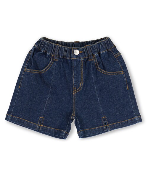 RADCHAP(ラッドチャップ)の「スリット入りデニムショートパンツ(デニムパンツ・キッズ・ブルー/ネイビーブルー・80cm~140cm)」の2枚目の写真