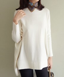 DHOLIC | ボートネックアンバランスニット(ニット/セーター)