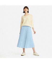 UNIQLO | プリーツロングスカート（丈標準80～84cm）(スカート)