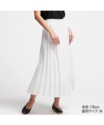UNIQLO | プリーツロングスカート（丈標準80～84cm）(スカート)