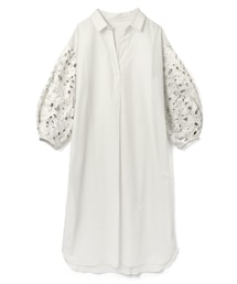 GRL | レーススリーブスキッパーシャツワンピース(シャツワンピース)