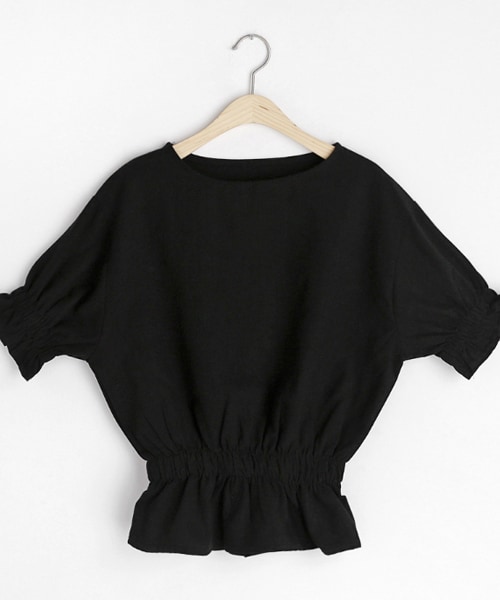 DHOLIC（ディーホリック）の「リネン混ブラウジングブラウス（シャツ/ブラウス・レディース・ホワイト/イエロー/グリーン/パープル/ブラック・FREE）」の2枚目の写真