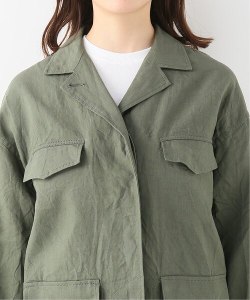 【ジャーナルスタンダードレサージュ】スタンドブルゾン カーキ 美品 ジャーナルスタンダードレサージュ】スタンドブルゾン カーキ 美品