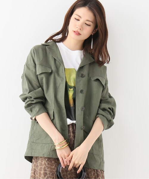 【ジャーナルスタンダードレサージュ】スタンドブルゾン カーキ 美品 journal standard L'essage（ジャーナルスタンダードレサージュ）の