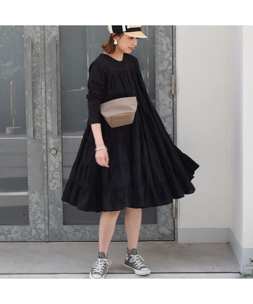 no brand（ノーブランド）の「フェアリーコットンミディOne-Piece(ティアード6段)（ワンピース・レディース・その他）」の5枚目の写真