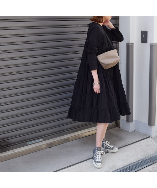 no brand（ノーブランド）の「フェアリーコットンミディOne-Piece(ティアード6段)（ワンピース・レディース・その他）」の3枚目の写真