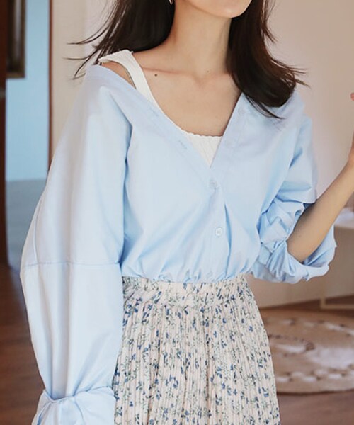 DHOLIC(ディーホリック)の「スクエアネックリブニットスリーブレス(タンクトップ・レディース・ブラック/ベージュ/ホワイト・FREE)」の2枚目の写真