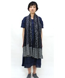 45R ミックスガーゼのフラワーパッチワークストール完売商品