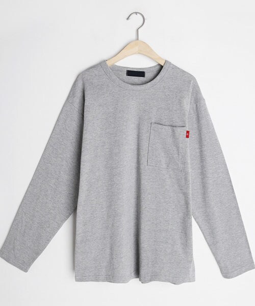 DHOLIC（ディーホリック）の「ワンポケットTシャツ（Tシャツ/カットソー・レディース・ベージュ/ホワイト/ピンク/イエロー/グレー/グリーン/ブラック・FREE）」の4枚目の写真