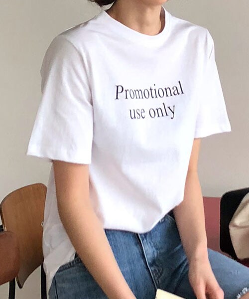 DHOLIC(ディーホリック)の「promotional半袖Tシャツ(Tシャツ/カットソー・レディース・ブルー/ベージュ/ホワイト/オレンジ・FREE)」の2枚目の写真