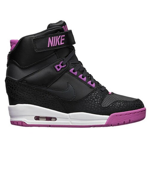 nike air revolution sky hi sneakers purple