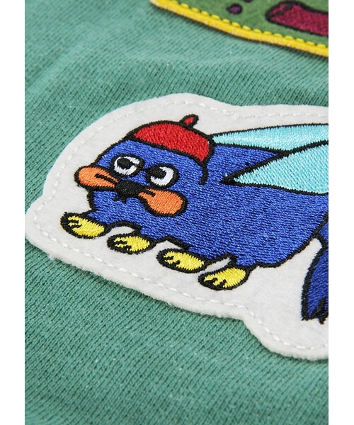 Ne-net（ネネット）の「ネ・ネット / メンズ ワッペンミニ裏毛 / カーディガン（トップス・メンズ・light green(08)/light blue(11)/dark purple(16)・03）」の5枚目の写真