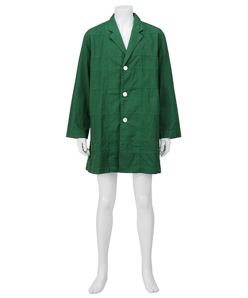 Ne-net（ネネット）の「ネ・ネット / メンズ ステッチボーダー / コート（ジャケット/アウター・メンズ・white(01)/green(10)/blue(12)・03）」の2枚目の写真