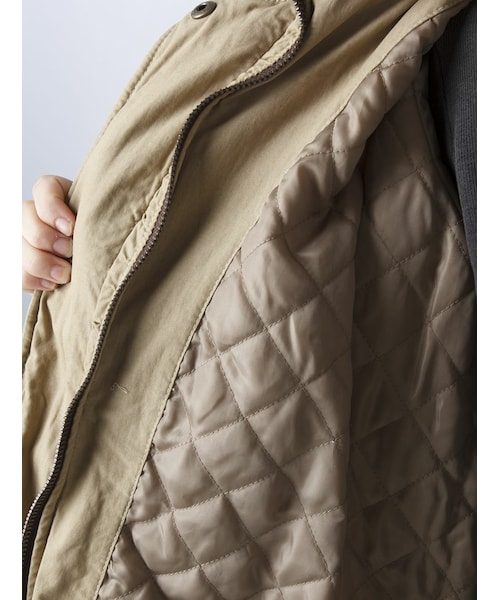 AVIREX(アヴィレックス)の「AVIREX(アヴィレックス) レディース ワイヤー ミリタリーコート(ジャケット/アウター・レディース・BEIGE/OLIVE・M)」の3枚目の写真