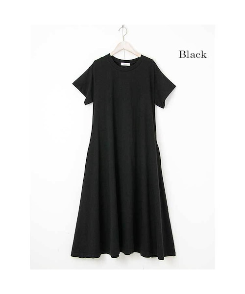 Sheson（シーズン）の「Sheson(シーズン)フレアマキシ丈ワンピース（ワンピース・レディース・ブラウン/ベージュ/グリーン/ブルー/ブラック・FREE）」の2枚目の写真