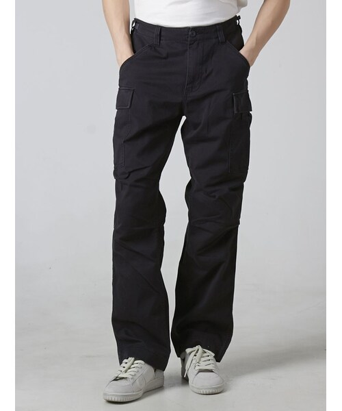 AVIREX(アヴィレックス)の「AVIREX(アヴィレックス) メンズ ベーシック カーゴパンツ(パンツ・メンズ・OTHER/KHAKI/BLK・S/M/L/XL/XXL)」の4枚目の写真