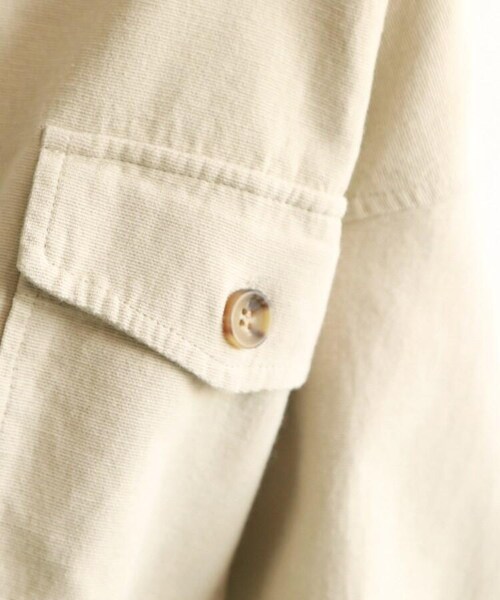 OZOC(オゾック)の「サマーコールビッグシルエットジャケット(ジャケット/アウター・レディース・カーキ(027)/ベージュ(052)・38(M)/40(L))」の15枚目の写真