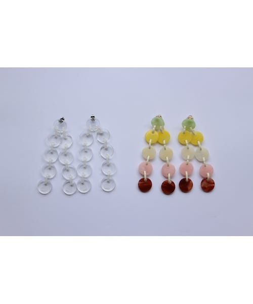 Handmade(ハンドメイド)の「9 series pierce mulchcolor(ピアス(両耳用)・レディース・その他)」の3枚目の写真