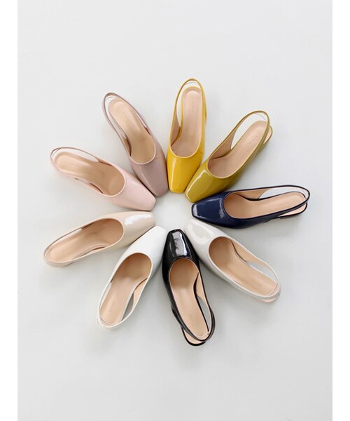 SAPPUN(サプン)の「Croben(パンプス・レディース・Yellow/White/Black/Pink・22.5-25.0cm)」の1枚目の写真