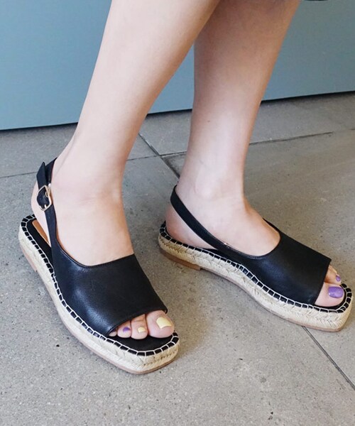 DHOLIC（ディーホリック）の「エスパドリーユソールサンダル（サンダル・レディース・ベージュ/ブラック/ブラウン/イエロー・230/235/240/245/250）」の2枚目の写真