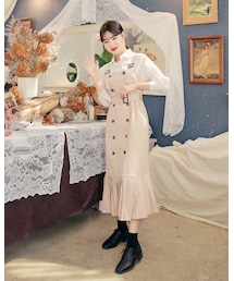 HOTPING | ベルトSETトレンチデザインワンピース(ワンピース)