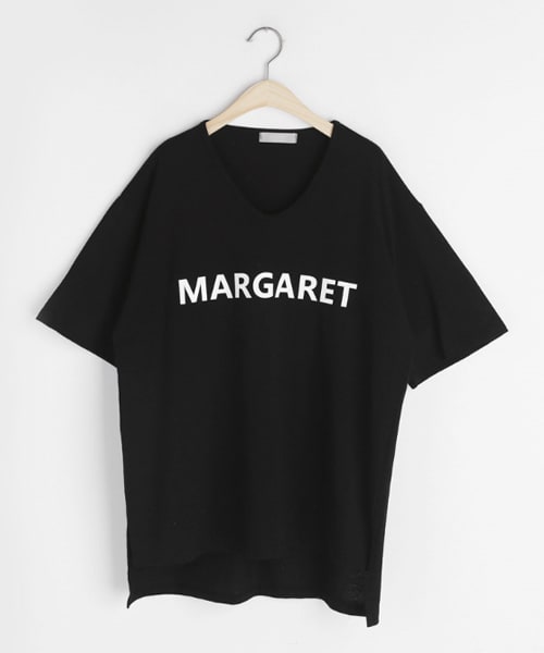 DHOLIC（ディーホリック）の「UネックMARGARET半袖Tシャツ（Tシャツ/カットソー・レディース・ブルー/ホワイト/ブラック/イエロー・FREE）」の3枚目の写真
