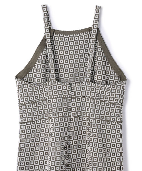 TAN（タン）の「タイルジャガードワンピース（ワンピース/ドレス・レディース・BLK/GRN）」の5枚目の写真