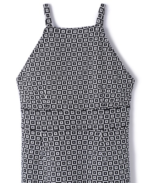 TAN（タン）の「タイルジャガードワンピース（ワンピース/ドレス・レディース・BLK/GRN）」の8枚目の写真