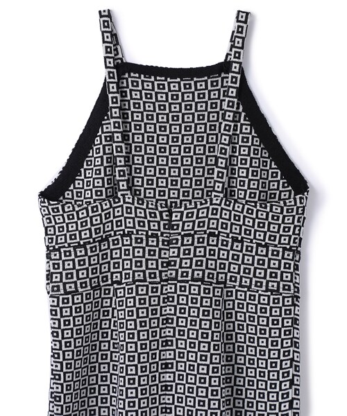 TAN（タン）の「タイルジャガードワンピース（ワンピース/ドレス・レディース・BLK/GRN）」の11枚目の写真