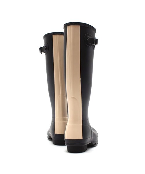 HUNTER（ハンター）の「HUNTER ORIGINAL STRIPE　BLACK/BISCUIT（LONG BOOTS・レディース・other・22.0cm/23.0cm/24.0cm/25.0cm）」の2枚目の写真