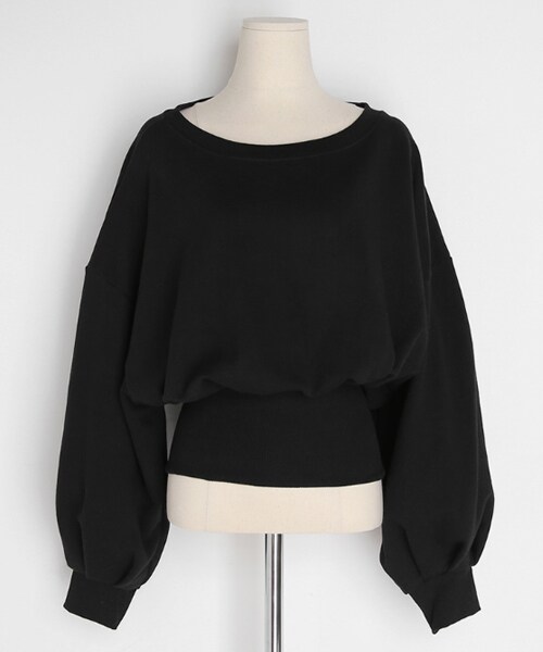 DHOLIC（ディーホリック）の「バックジップスウェット（スウェット・レディース・ホワイト/グレー/ブラック/レッド・FREE）」の2枚目の写真