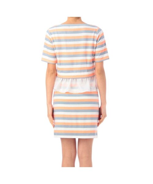 OZOC（オゾック）の「ボーダーデザインセットアップ（その他ワンピース・レディース・オレンジ系/レッド系/ネイビー系・M）」の5枚目の写真