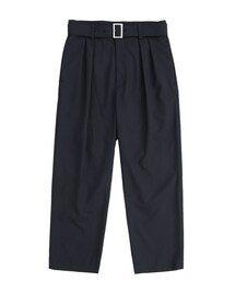 STUDIOUS | ベルテッドワイドテーパード(パンツ)