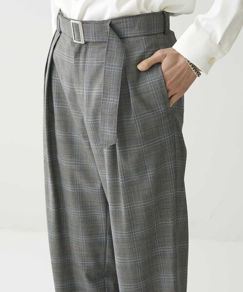 STUDIOUS（ステュディオス）の「ベルテッドワイドテーパード（パンツ・メンズ・GRY・1/表記(cm)）」の8枚目の写真